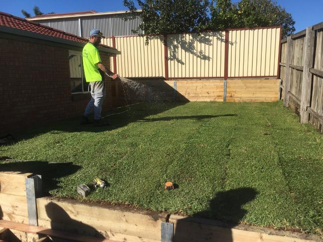 turf laying | retaining walls | Kruzer Earthmoving